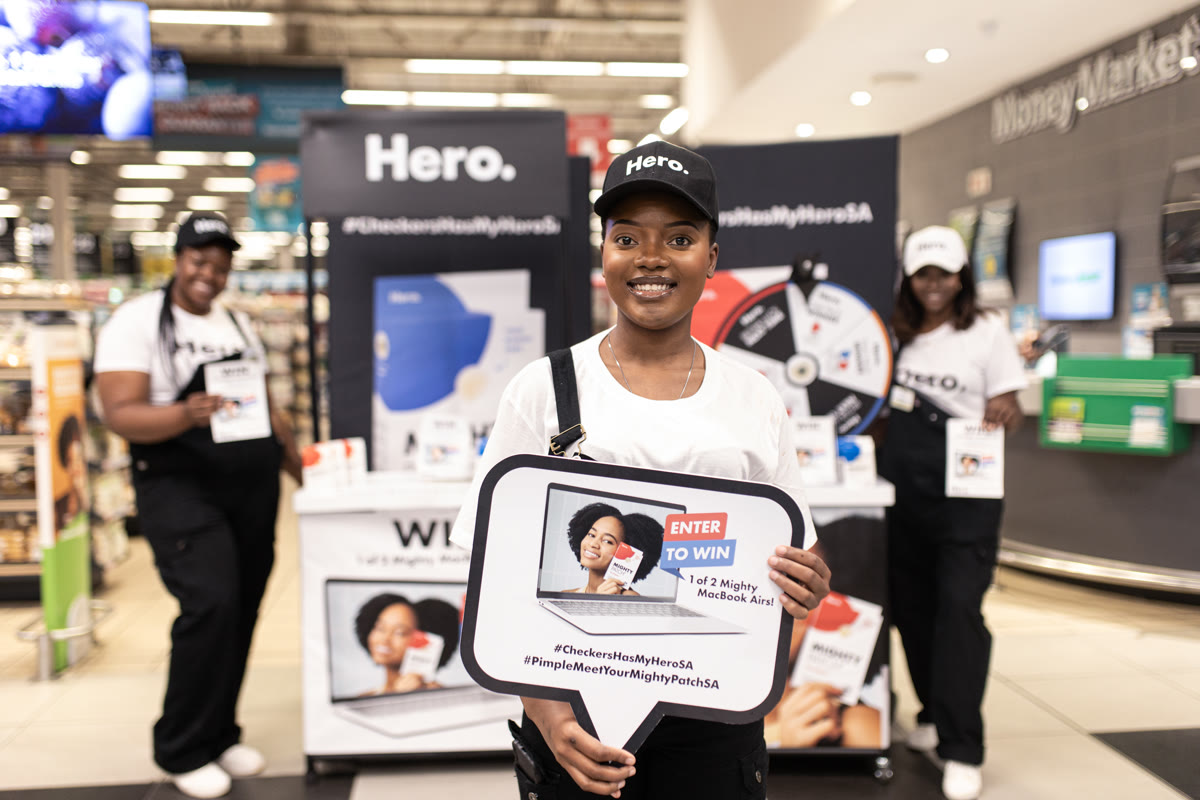 Hero Mighty Patch retail display and participation — photograph 4